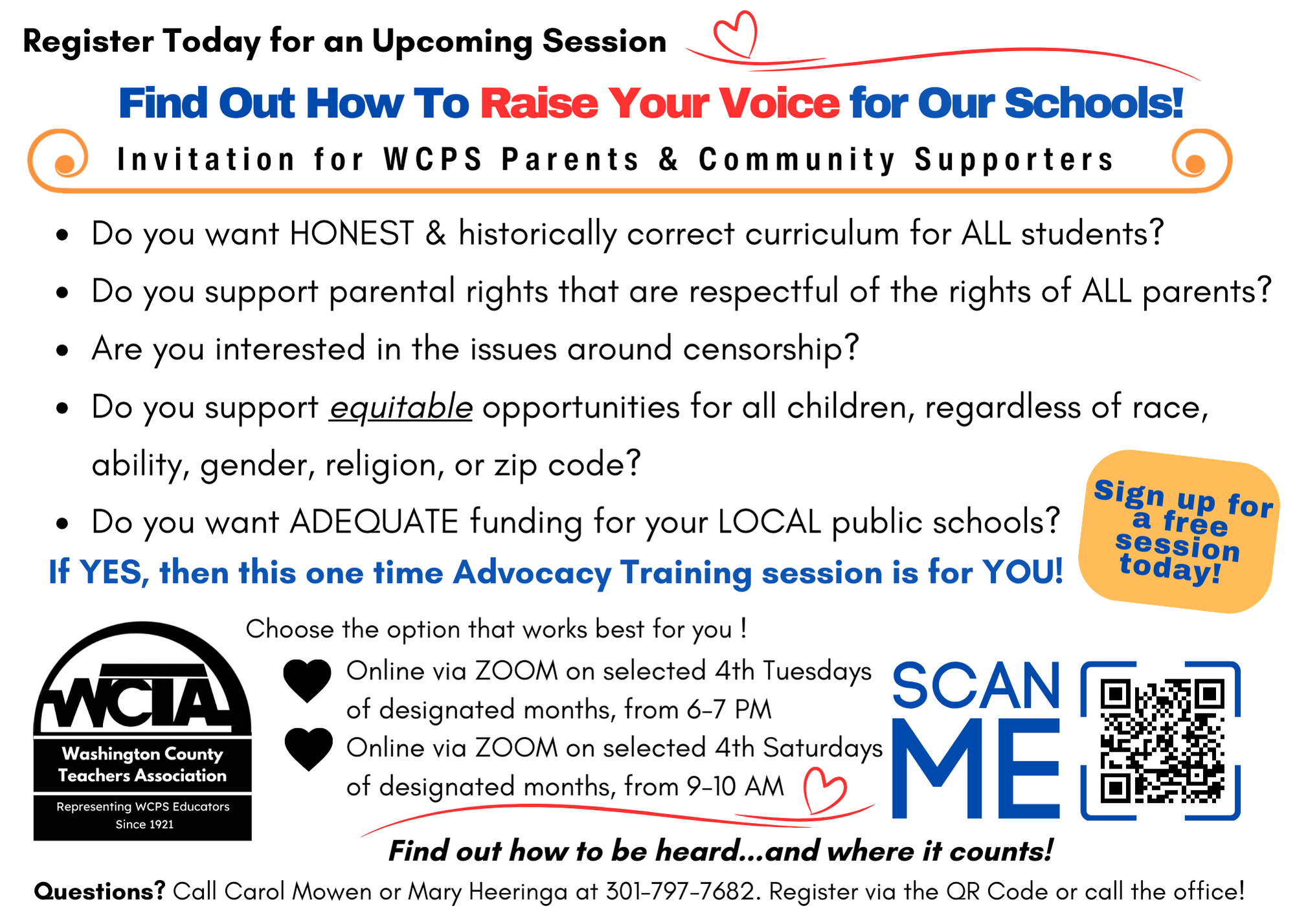 UPDATED Advocacy Training Session with WCTA - UPDATED August 2024